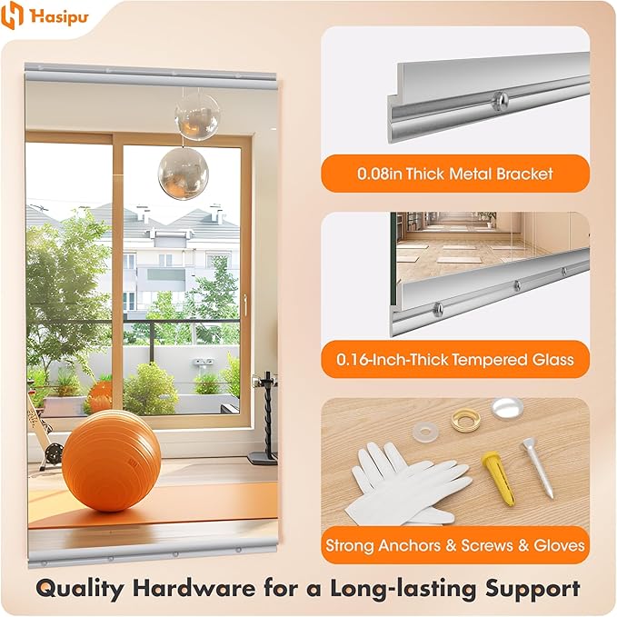 Hasipu Home Gym Mirror 48" L x 30" W - Image 2