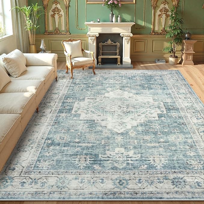 LIVEBOX Washable Area Rug 10x14 Rugs by LIVEBOX
