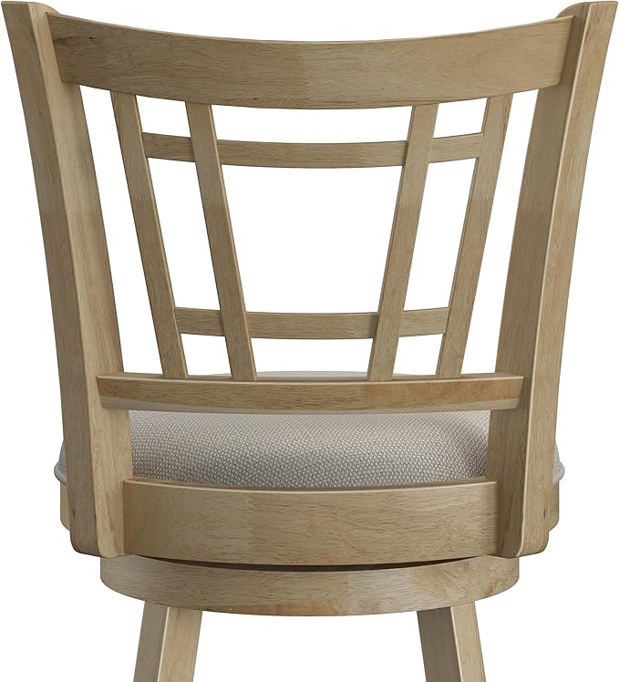 Hillsdale Fairfox 30.5" Wood Swivel Bar Height Stool - Image 9