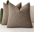 Foindtower Set of 2, Decorative Textured Boucle Throw Pillow Covers Accent by Foindtower