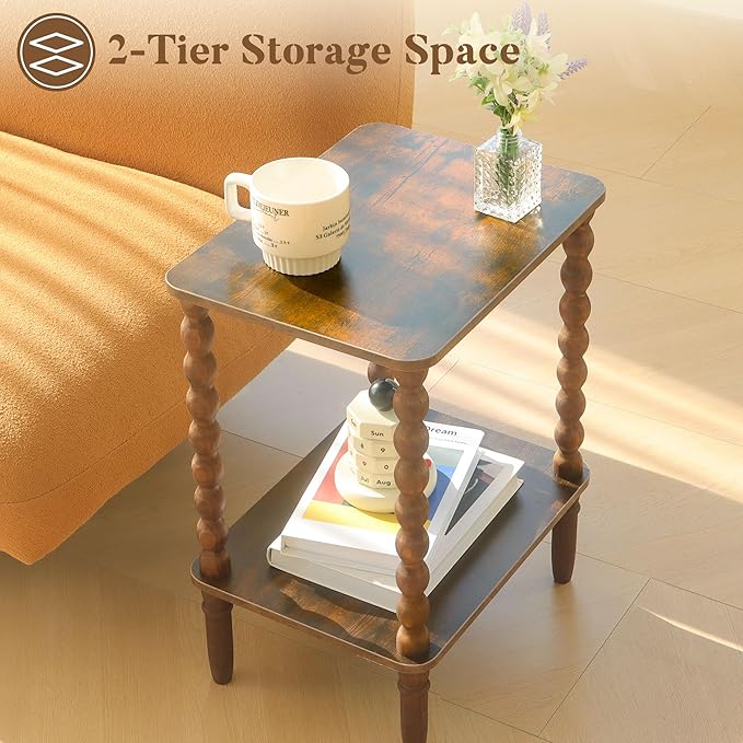 Side Tables Set of 2, Small End Table - Image 7