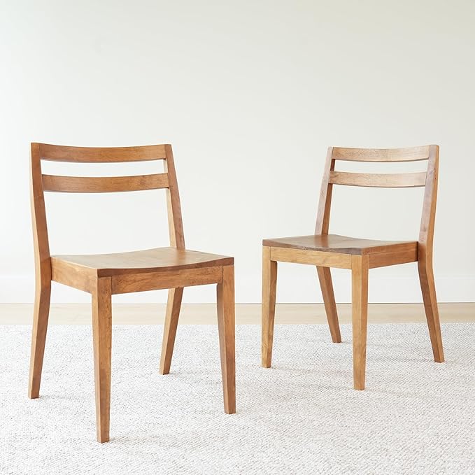 Grain & Grove Davie Dining Room Chairs Set of 4, Solid Wood Modern Kitchen Chair - Image 3