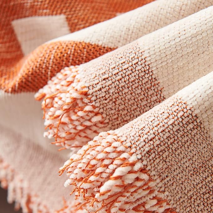STACYPIK Thick Warm Orange Sofa Cover Armchair Slipcovers Boho Geometric Couch - Image 6