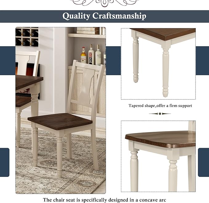 SogesPower Classic 6-Piece Dining Table Set - Image 6