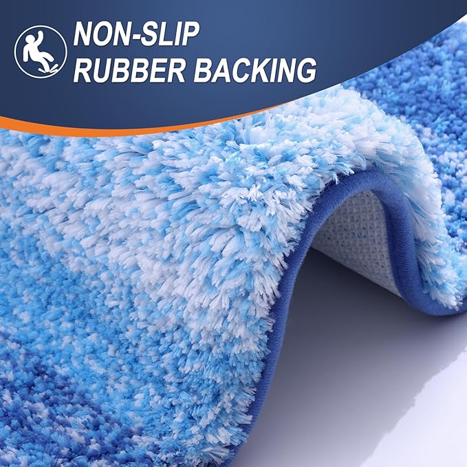 OLANLY Bathroom Runner Rugs 59x20, Extra Soft Absorbent Microfiber Bath Rugs - Image 4