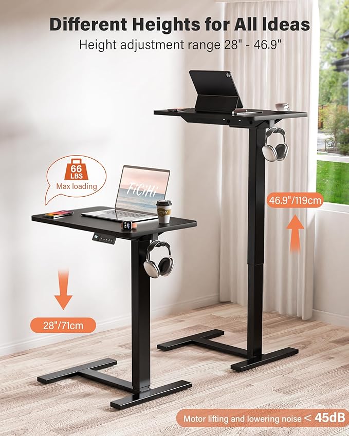 Mobile Standing Desk with Wheels - Image 5