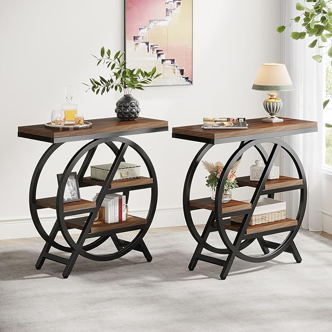 Tribesigns End Table for Living Room, 3-Tier Narrow Side Table - Image 5