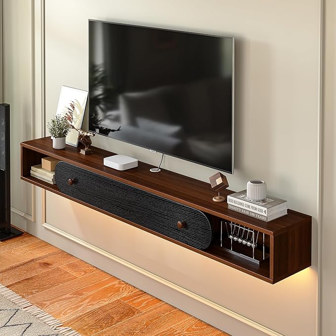 Floating TV Stand Wall Mounted 70'', Modern Media Console - Image 2