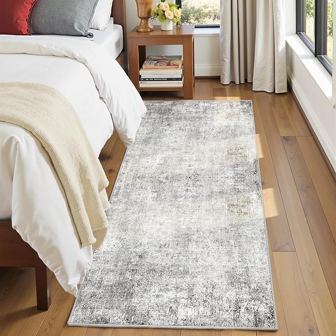 Washable Area Rugs 2'x10' Non-Slip Modern Abstract Soft - Image 8