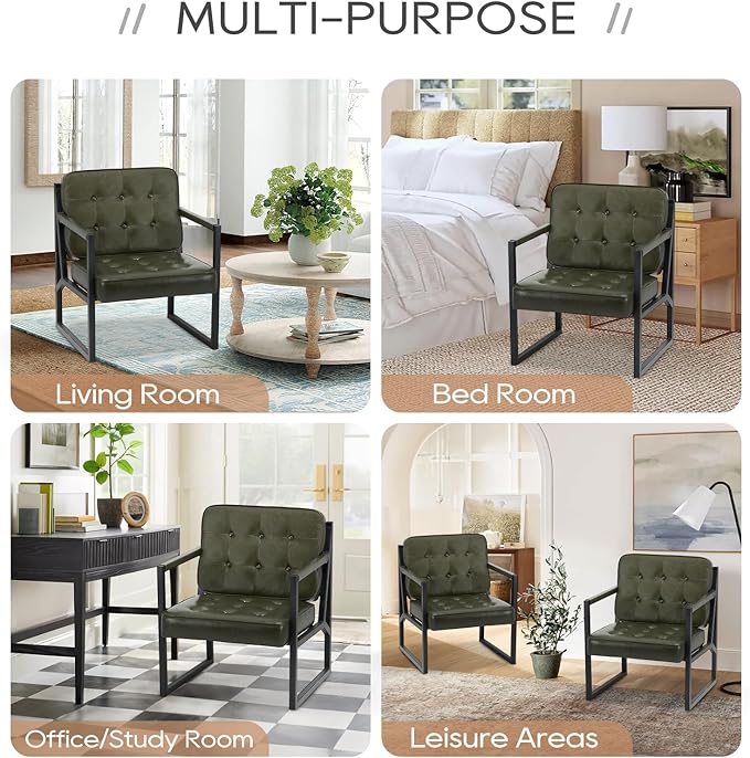 COLAMY Modern Accent Chair, Accent Arm Chair - Image 7
