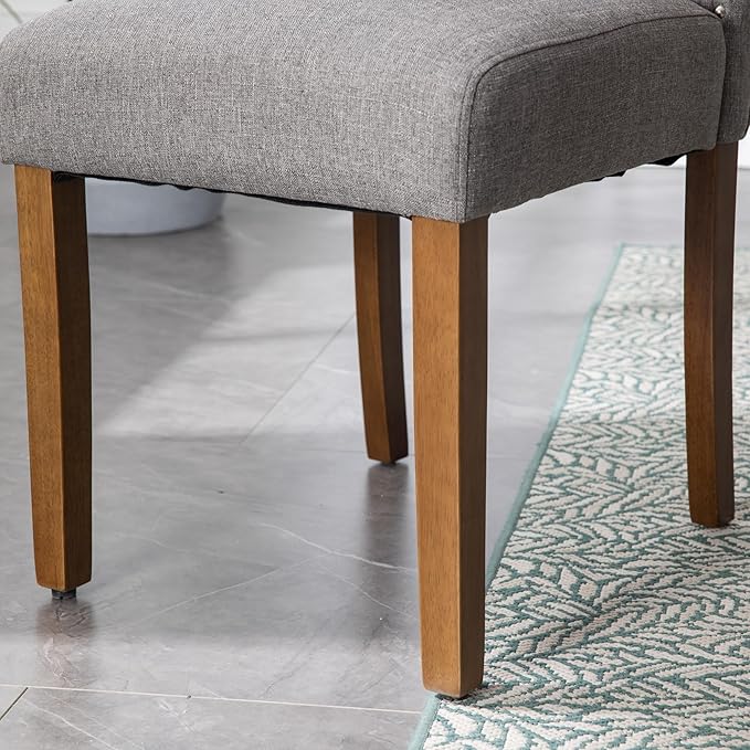 Stylish Upholstered Parsons Dining Chair - Image 9