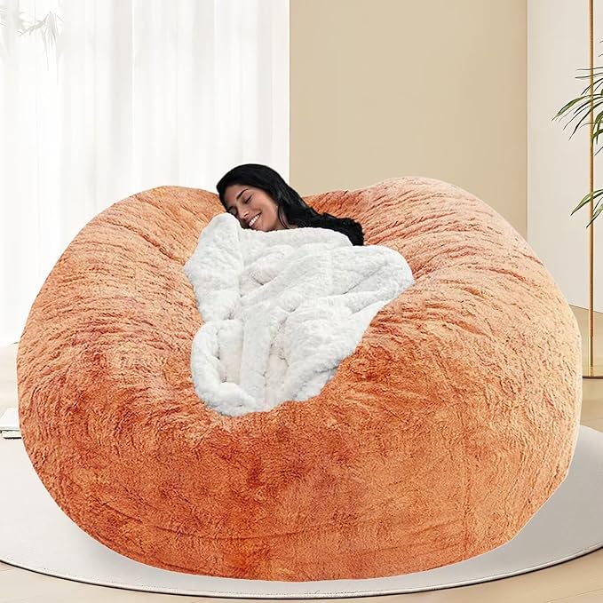 BCU 7FT Big Bean Bag for Adults Kids Without Filling Oversized Bean Bag Chair by BCU