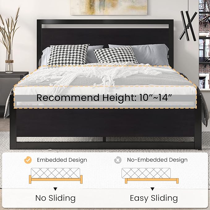 SHA CERLIN Full Size Bed Frame - Image 7