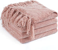 Chenille Throw Blanket for Couch 50"X 60", Soft Cozy Throws by LONGCREATE