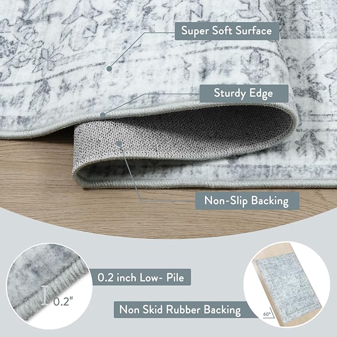 LIVEBOX Washable Area Rug 5x7 Rugs - Image 5