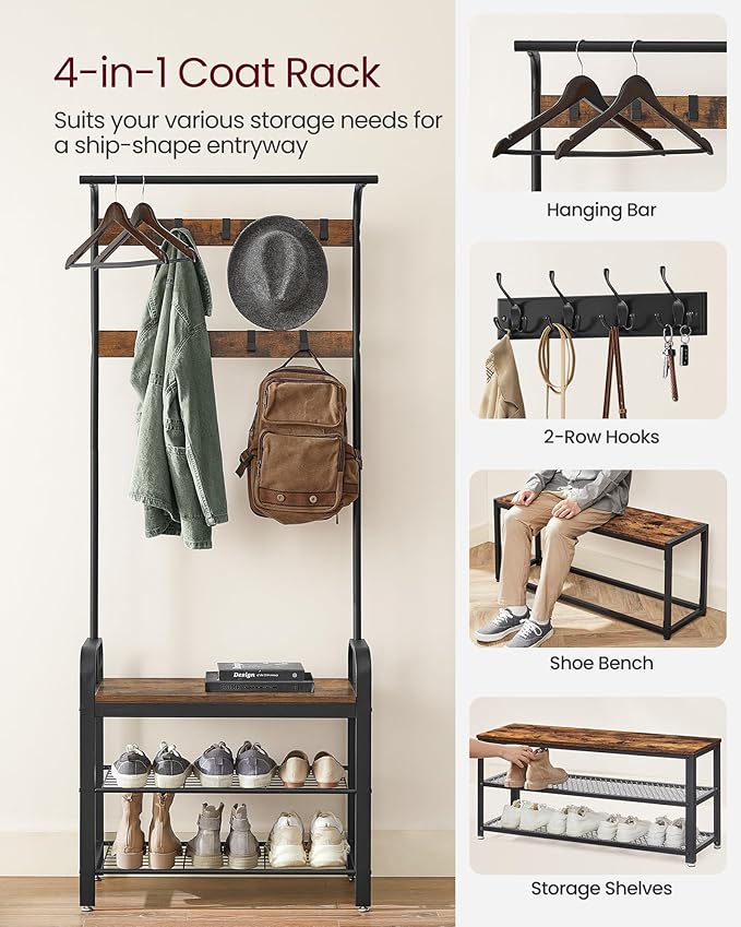 VASAGLE 6-Tier Bookshelf, Tall Display Shelf, Freestanding Storage Shelf - Image 8