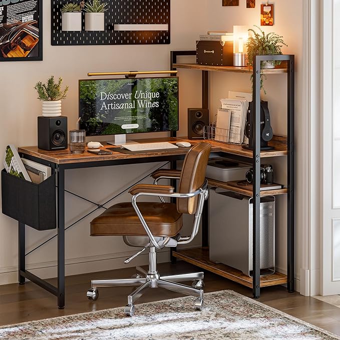 47 Inch L Shaped Computer Desk - Image 2