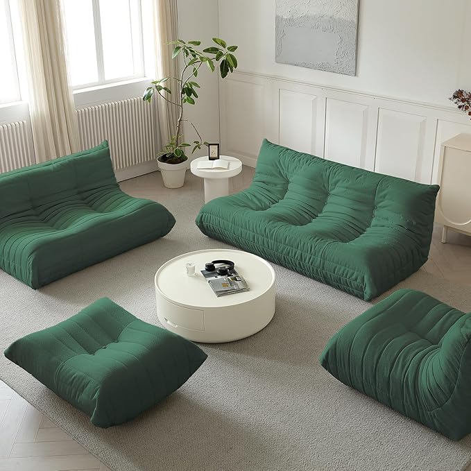 Luxury Ottomans, Modern Square Foot Rest - Image 6