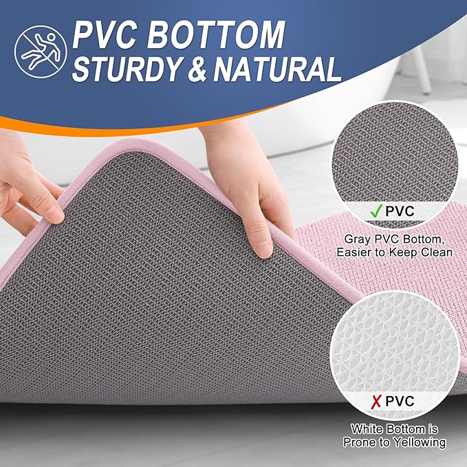 OLANLY Thick Memory Foam Bath Mat Rug 30x20, Extra Soft Absorbent Bathroom Rug - Image 4