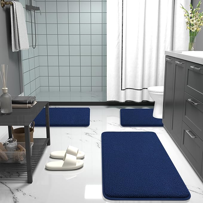 OLANLY Thick Memory Foam Bath Mat Rug 34x21, Extra Soft Absorbent Bathroom Rug - Image 7