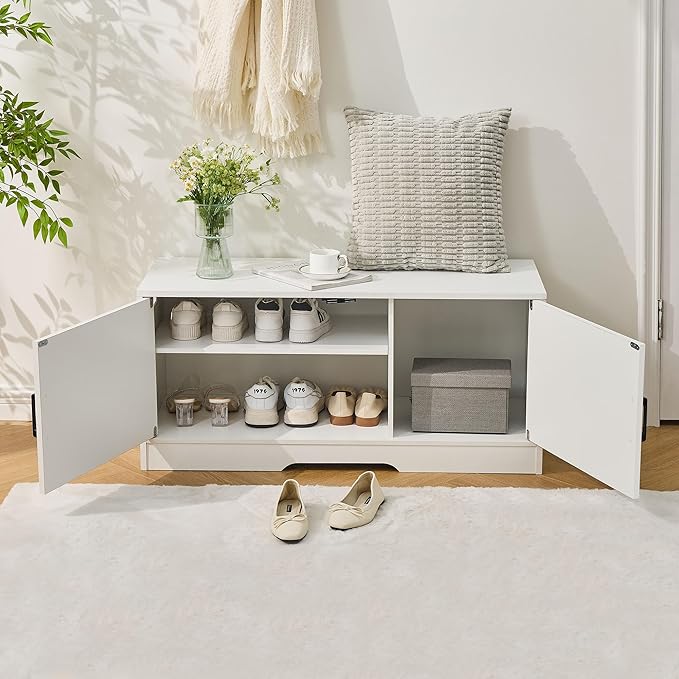 Shoe Bench, Entryway Storage Bench - Image 7