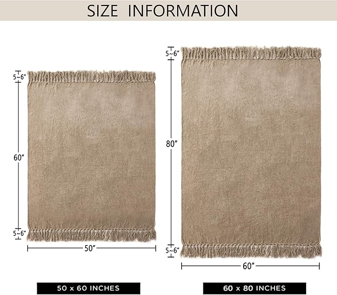 Chenille Throw Blanket for Couch 60"X 80" Twin, Soft Cozy Throws - Image 3