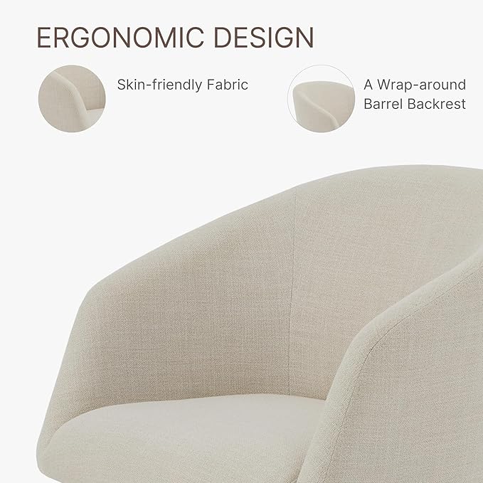 Swivel Dining Chairs Modern Accent Armchair Side Deskchair - Image 5