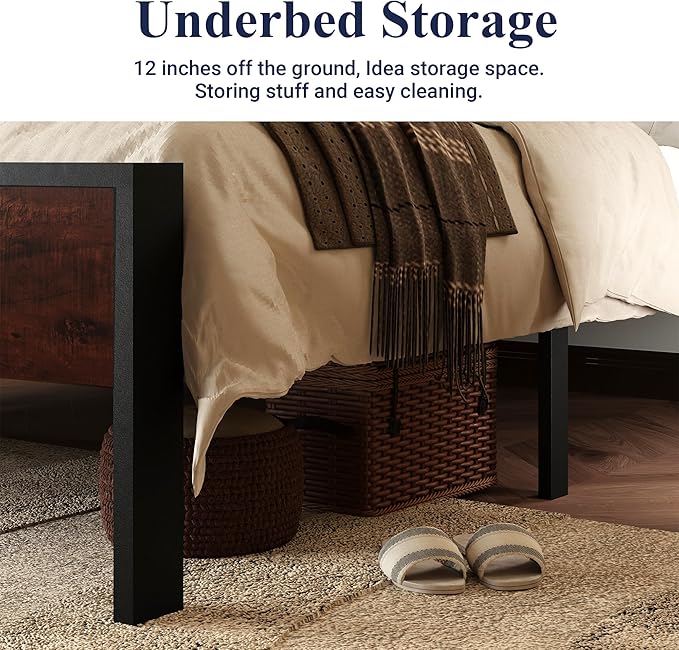 Allewie Queen Size Platform Bed Frame - Image 5