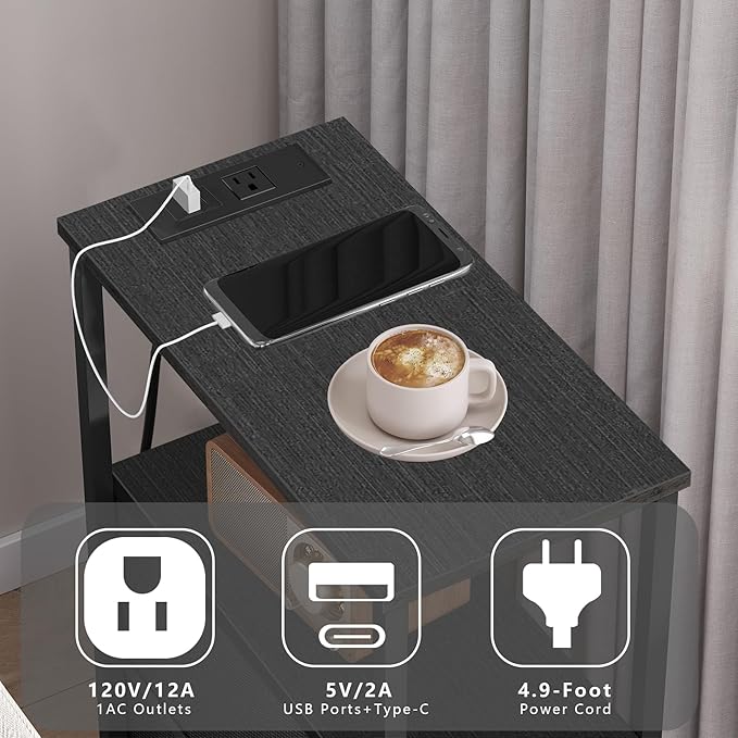 TUTOTAK Small Narrow End Table - Image 4