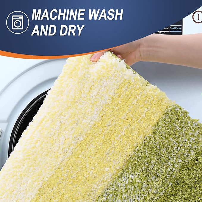 OLANLY Bathroom Rugs Mat 24x16, Extra Soft Absorbent Microfiber Bath Rugs - Image 6
