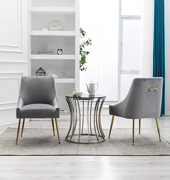 Velvet Dining Chairs, Furniture Collection Modern Contemporary Upholstered - Image 7