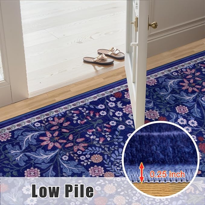 Runner Rug for Entryway: 2x10 Kitchen Rugs Non Slip Washable Ultra-Thin Soft - Image 9