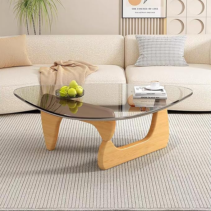 Mid Century Modern Glass Coffee Table, Small Coffee Table - Image 6