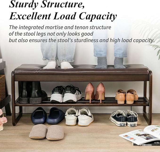 Shoe Bench, Entryway Bench - Image 9