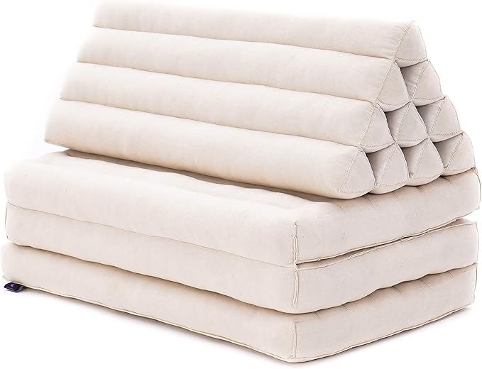 Leewadee 3-Fold Mat XXL with Triangle Cushion – Firm TV Pillow, Foldable - Image 10