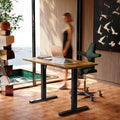 HUANUO 55 x 28 inch Electric Standing Desk Adjustable Height, 4 Memory Height by HUANUO