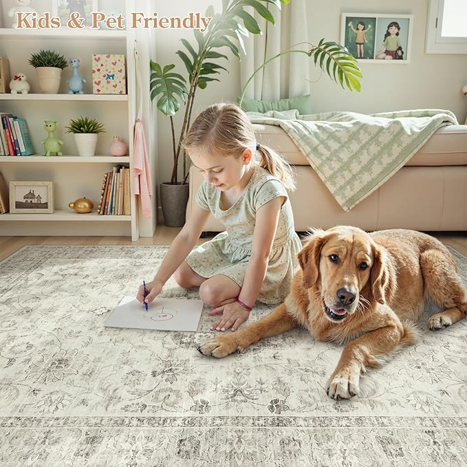LIVEBOX Washable Area Rug 8x10 Rugs - Image 4