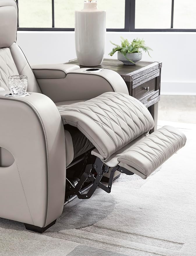 Signature Design by Ashley Boyington Contemporary Leather Match Power Reclining - Image 14