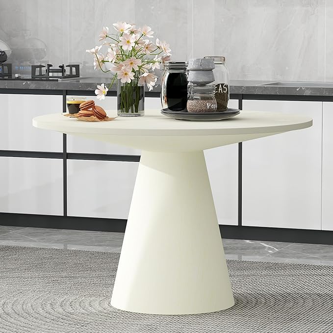 Wooden Kitchen Round Dining Table - Image 2