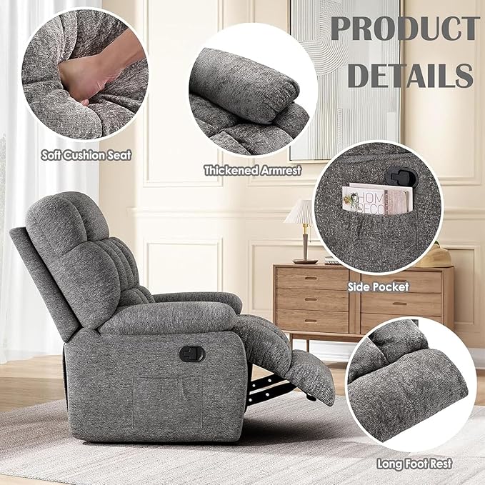 Oversized Recliner Chair, Adjustable Recliner - Image 4