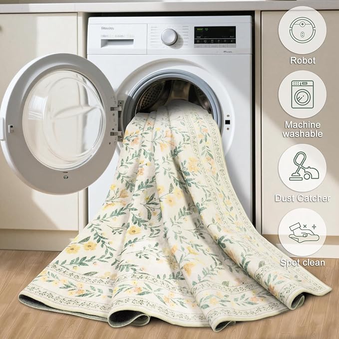 Runner Rug for Entryway: 2x10 Kitchen Rugs Non Slip Washable Ultra-Thin Soft - Image 7