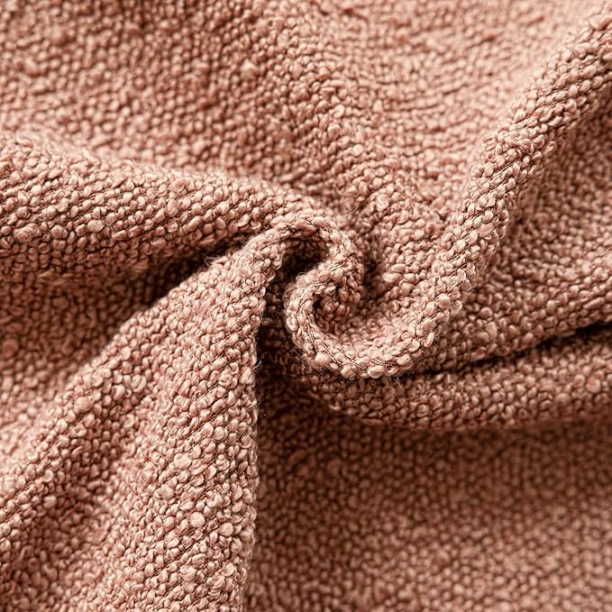 Foindtower Set of 2, Decorative Textured Boucle Throw Pillow Covers Accent - Image 3