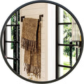 Growsun 30'' Black Round Mirror, Circle Wall Mirror by Growsun