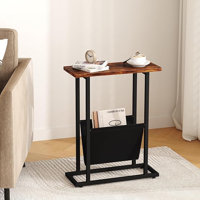 Narrow Side Table for Small Spaces, Small End Table - Image 2