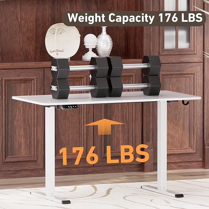 Ywin Electric Height Adjustable Standing Desk, 55 x 24 inches Sit Stand Desk - Image 7