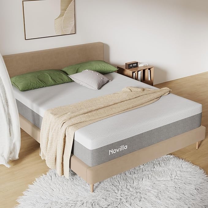 Novilla Queen Size Mattress, 12 Inch Gel Memory Foam Mattress - Image 2