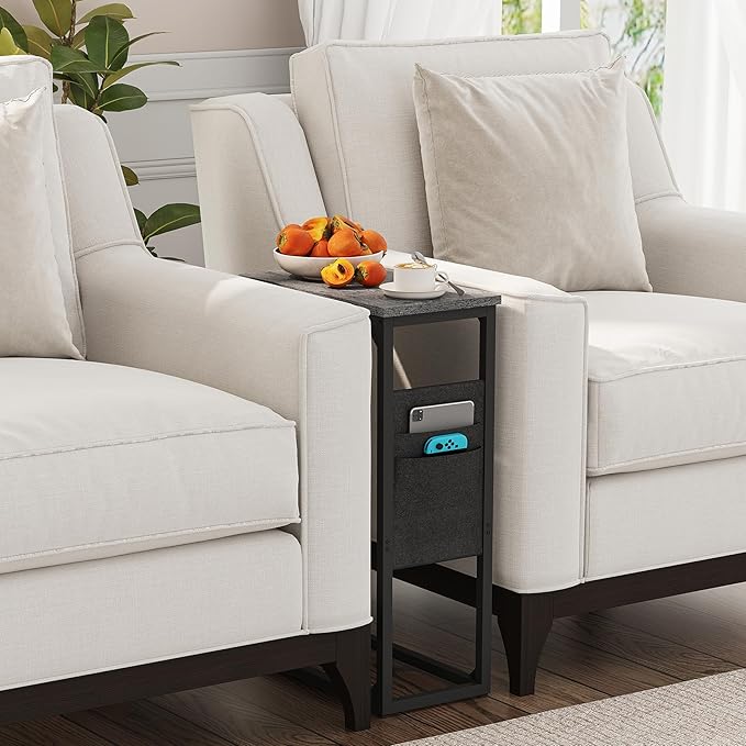TUTOTAK C Shaped End Table, Side Table - Image 8