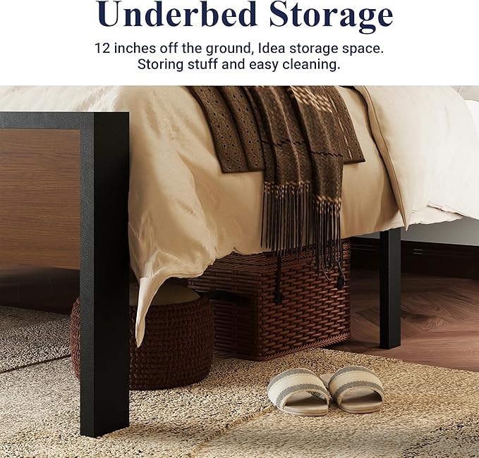 Allewie Full Size Platform Bed Frame - Image 5