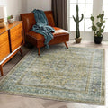 Washable Area Rug 4'x6' Traditional Floor Cover Foldable Thin Rugs Retro by CHAMPLANT