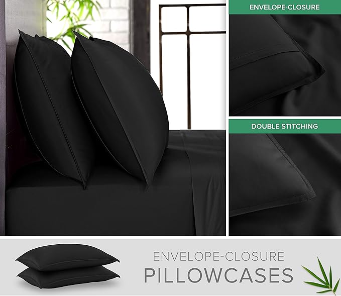 Queen Sheets by Pure Bamboo, Genuine 100% Organic Viscose Derived from Bamboo - Image 3